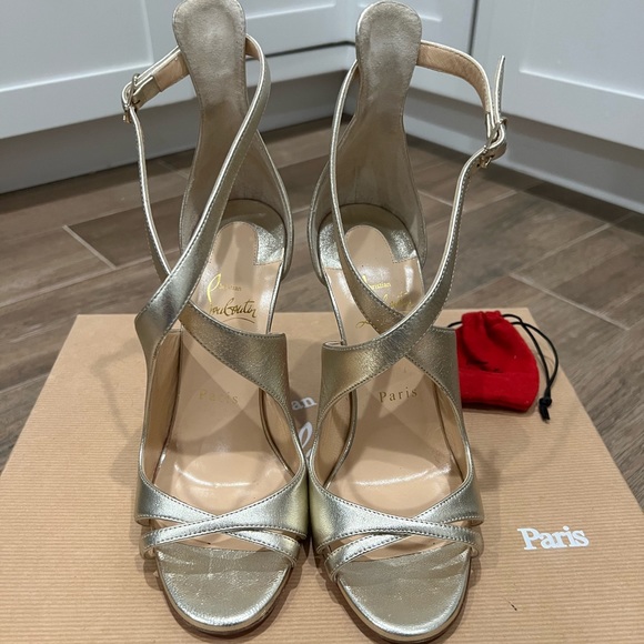 Christian Louboutin gold heels - Picture 2 of 11